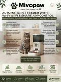 Mivopaw Automatic Pet Feeder with Wi-Fi & Smart App Control – Portion Control and Peace of Mind