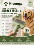 Self Cleaning Slicker Brush | Pet Grooming Brush for Dogs & Cats